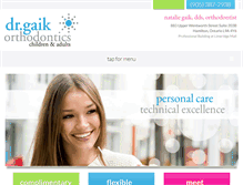 Tablet Screenshot of drnataliegaik.com
